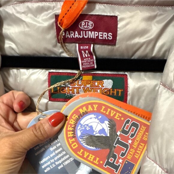 Parajumpers Women's Quilted Irene Lightweight Down Jacket Scarlet NWT MSRP $575 - Picture 6 of 9